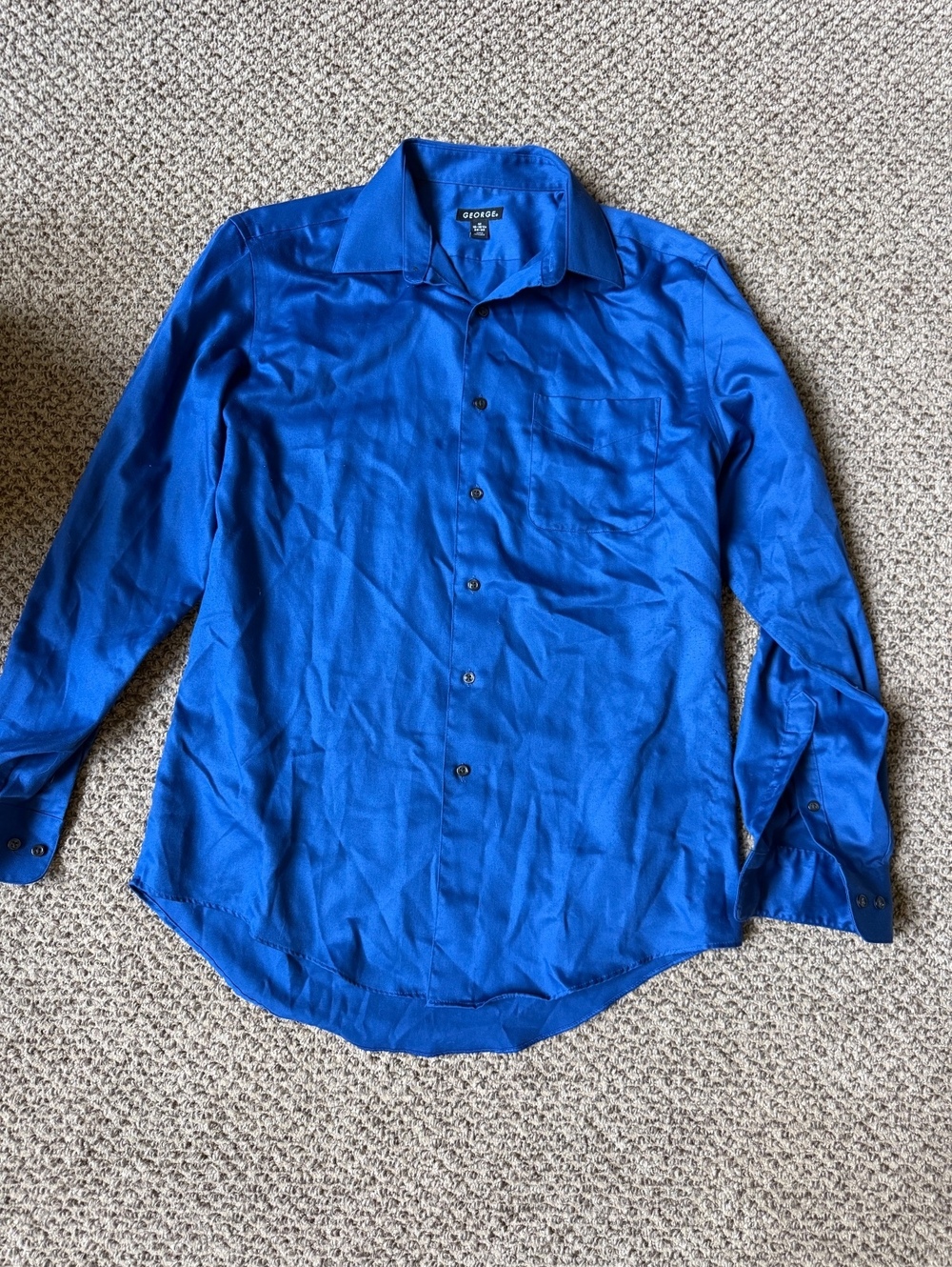blue George button up long sleeve